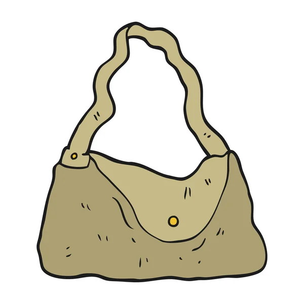 Freihand gezeichnete Cartoon-Handtasche — Stockvektor