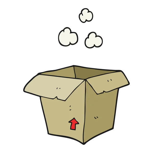 Cartone animato scatola vuota — Vettoriale Stock