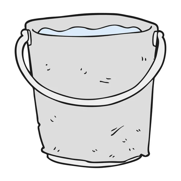 Cartoon bucket of water — Stock Vector