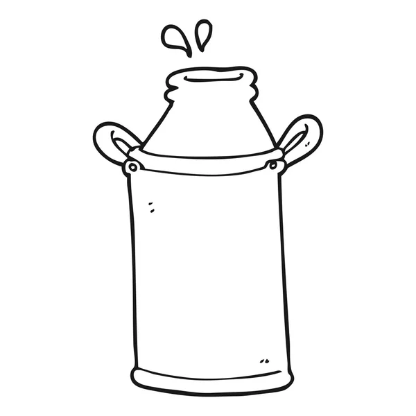 FreeHand getekende cartoon melk vat — Stockvector