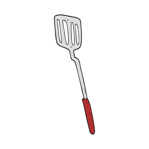 Spatule dessin animé à main levée — Image vectorielle