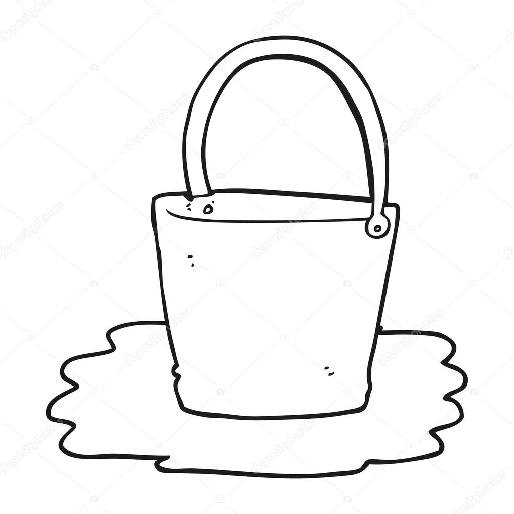 Black and white cartoon water bucket Stock Vector Image by ©lineartestpilot #96257674 Black and white cartoon water bucket Stock Vector Image by ©lineartestpilot #96257674