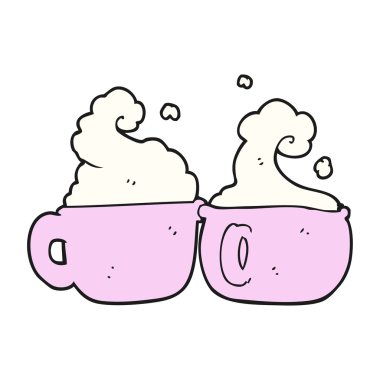 kahve bardakları çizgi film