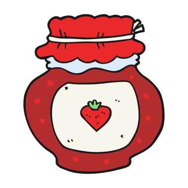 karikatür reçel kavanoz