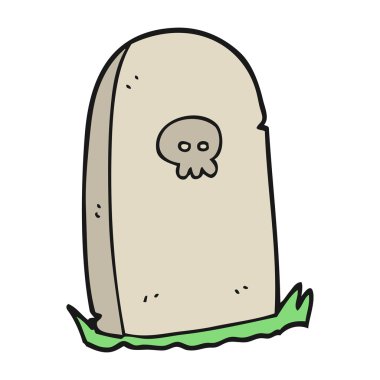 serbest çizim karikatür mezar