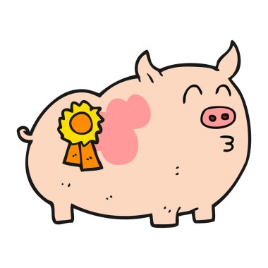 Çizgi Film Ödülü kazanan domuz