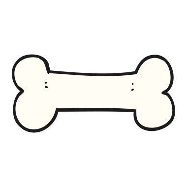 serbest çizilmiş karikatür kemik