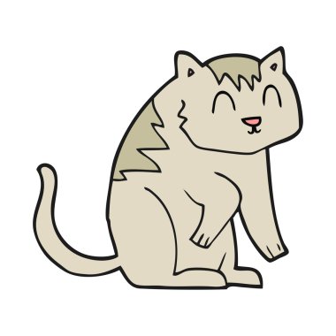 serbest çizim karikatür kedi