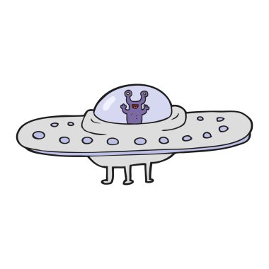 karikatür uçan daire