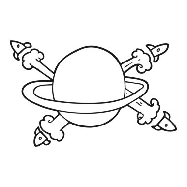 Bir karikatür çizimi bir 