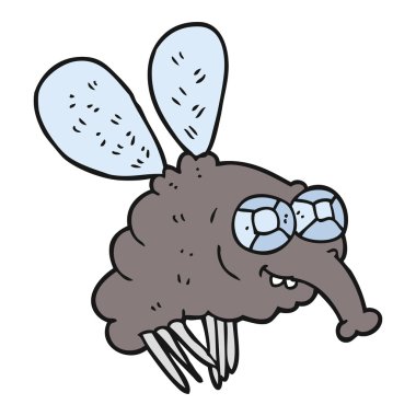 Serbest çizim çizgi film sineği