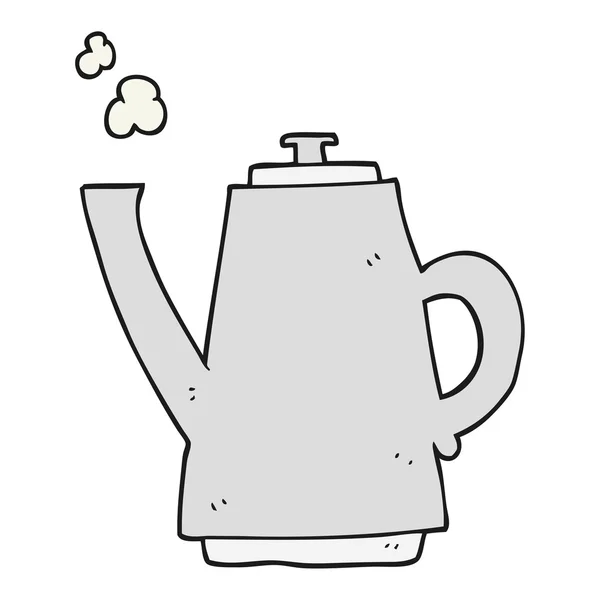 Cartoon kaffebryggare vattenkokare — Stock vektor