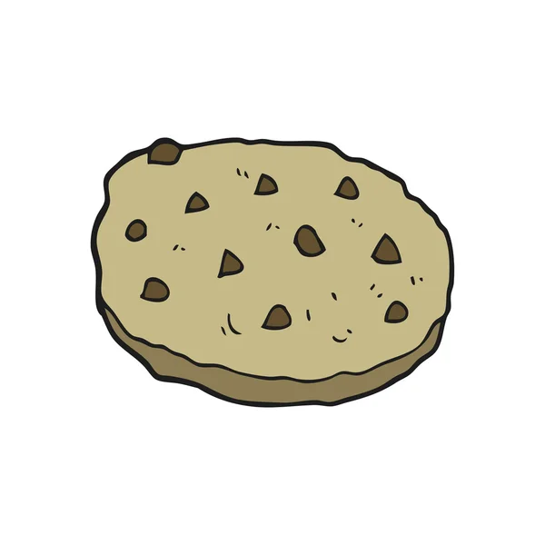 FreeHand ritade cartoon cookie — Stock vektor