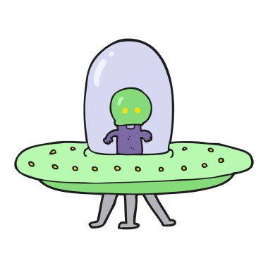 karikatür uçan daire