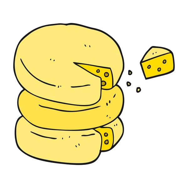 卡通奶酪轮 — 图库矢量图片