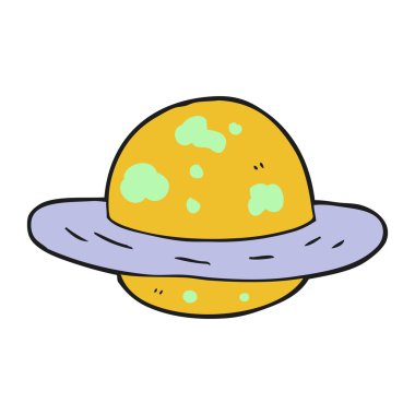 serbest el çekilmiş çizgi film gezegen