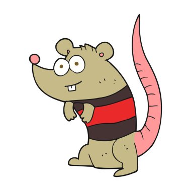 serbest çizilmiş karikatür sıçan