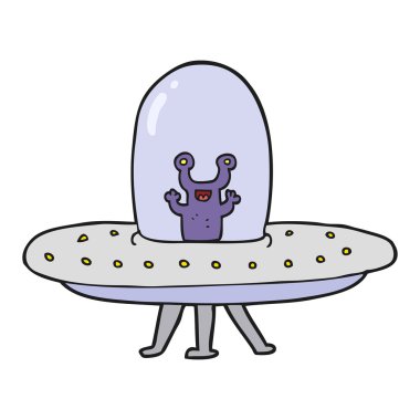 karikatür uçan daire