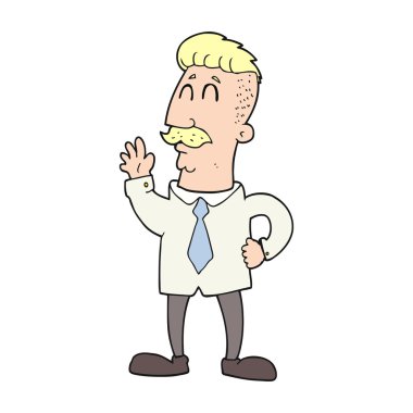 çizgi film office adam sallayarak