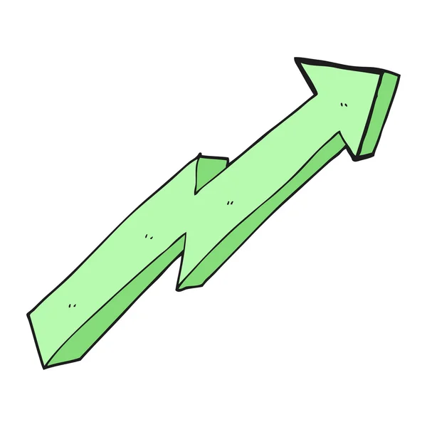 Kreslený šipka nahoru trendu — Stockový vektor