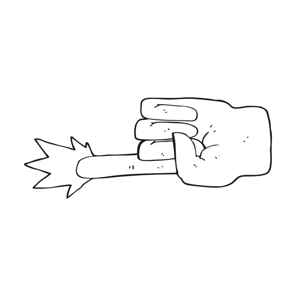 Dibujado a mano alzada en blanco y negro — Vector de stock