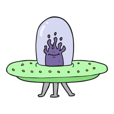 karikatür uçan daire