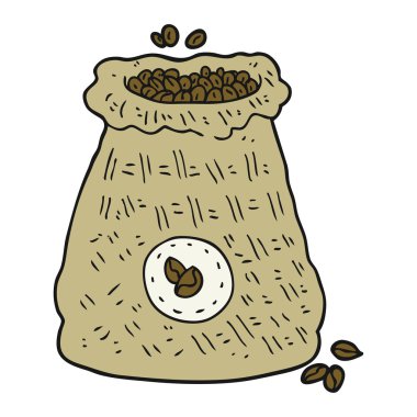 kahve çekirdekleri torba çizgi film