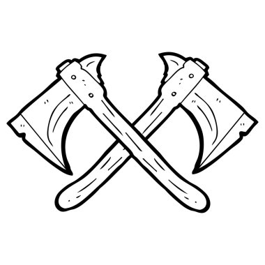 siyah beyaz çizgi film çapraz eksen