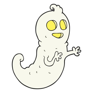 serbest çizilmiş karikatür hayalet