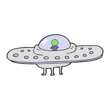 karikatür uçan daire