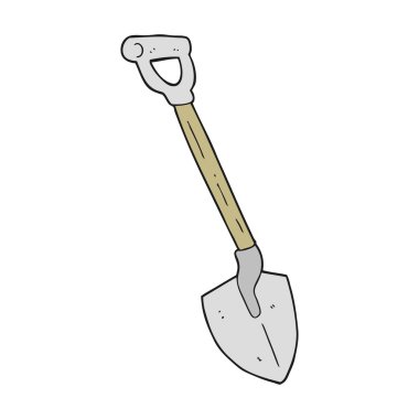 serbest çizilmiş karikatür kürek