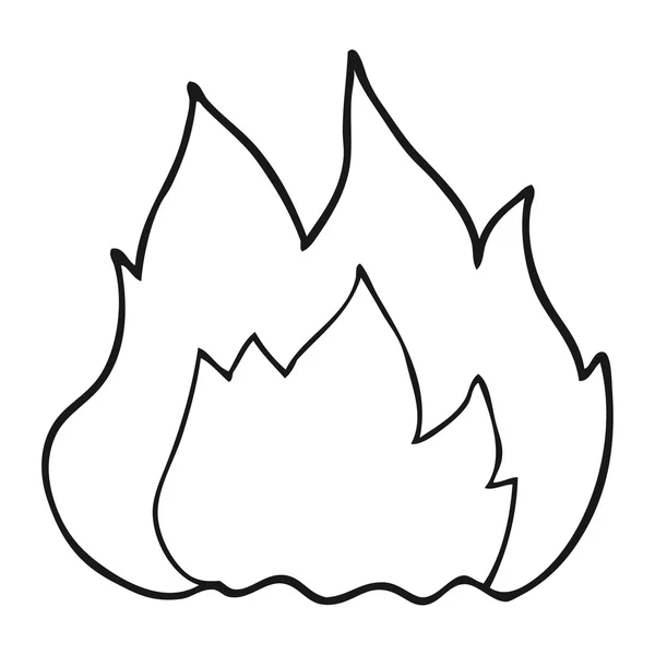 Fogo De Desenho Animado Em Esboço Preto E Branco à Mão Livre Vetor PNG ,  Arte, Chamas, Símbolo Imagem PNG e Vetor Para Download Gratuito