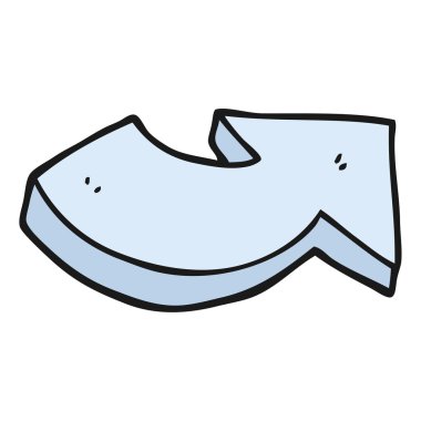 karikatür işaret eden oku