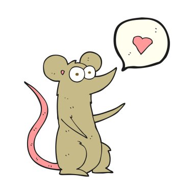 çizgi film fare aşık