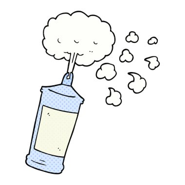 çizgi film püskürtme krem şanti