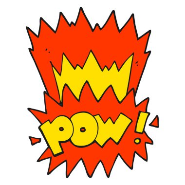 pow sembolü çizgi film