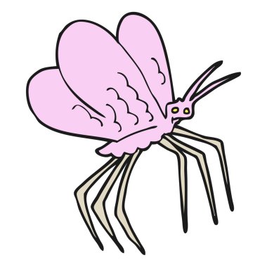 serbest çizilmiş karikatür kelebek