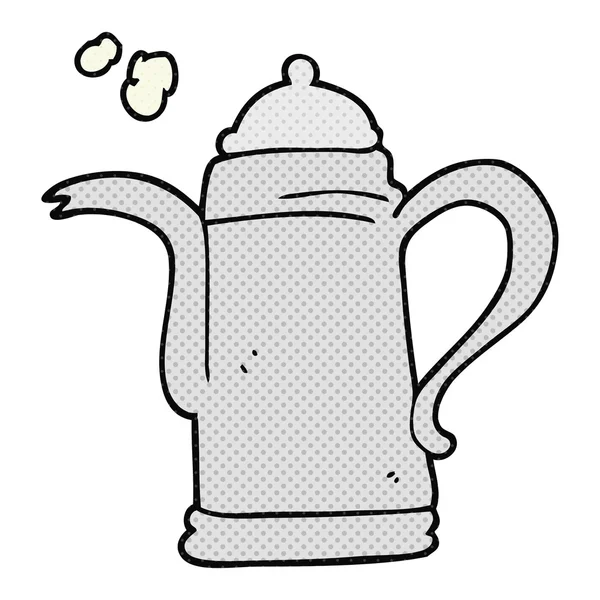 Cartoon kaffebryggare vattenkokare — Stock vektor
