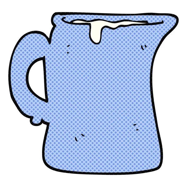 Cartoon lait cruche — Image vectorielle