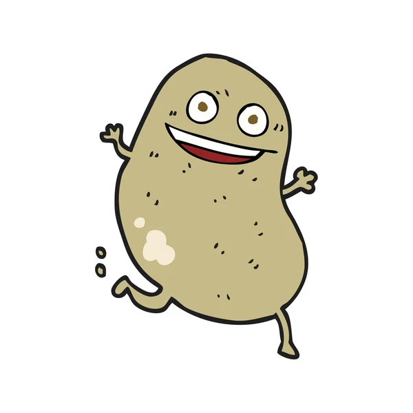 Cartoon-Kartoffellauf — Stockvektor
