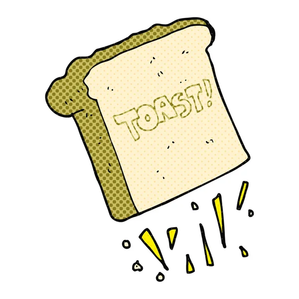 Freihand gezeichneter Cartoon-Toast — Stockvektor