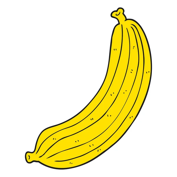Вільний намальований мультяшний банан — стоковий вектор