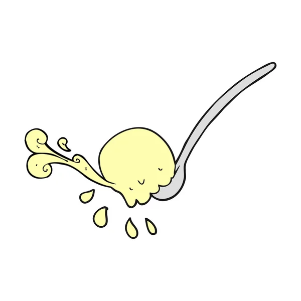アイスクリームのスクープを漫画 — ストックベクタ