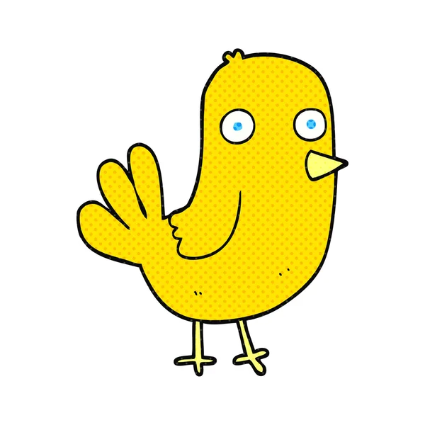 Pájaro dibujado a mano alzada — Vector de stock