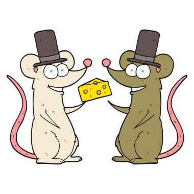 çizgi film fareler peynir ile