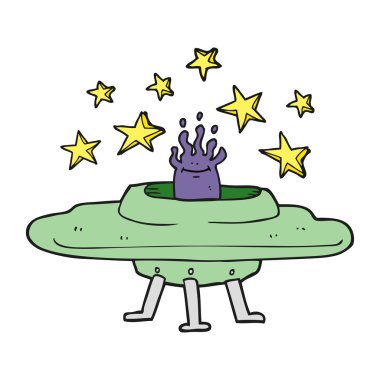 karikatür uçan daire