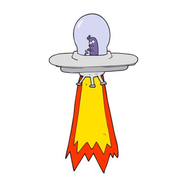 karikatür uçan daire