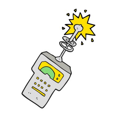 çizgi film fütüristik tarayıcı