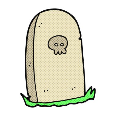 serbest çizilmiş karikatür mezar