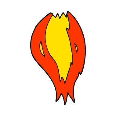 çizgi film roket gemisi alevler